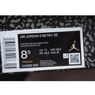 Air CK5692-600 Red Jordan 3 Cement 0729